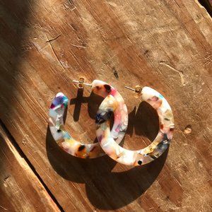 Madewell Acetate Hoop Earrings